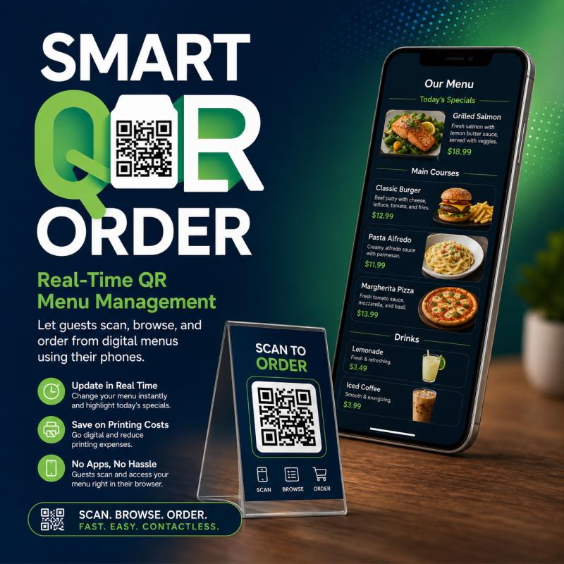 Real-Time QR Menu Management